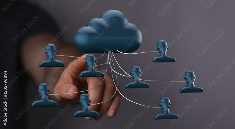Poster Secure cloud solutions for seamless data sharing and collaboration. Boost productivity and efficiency.