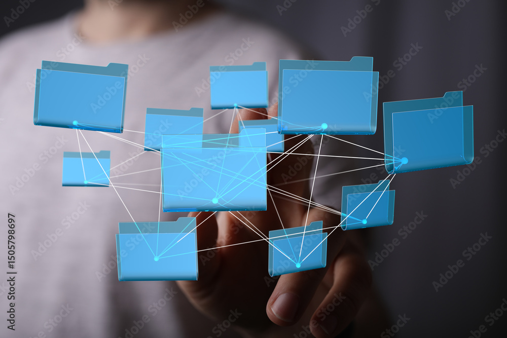 Poster Efficiently manage and share files with our secure network solution. Improve team collaboration and data accessibility.
