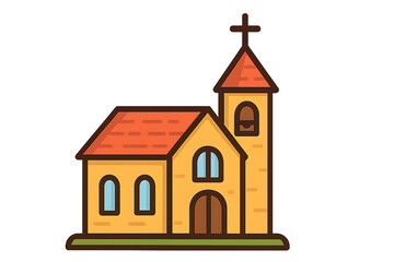 A church, the place of worship for Christians.