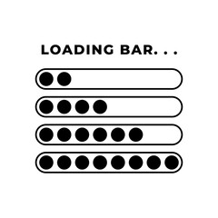 Loading bar. Download progress loader.