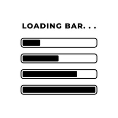 Loading bar. Download progress loader.