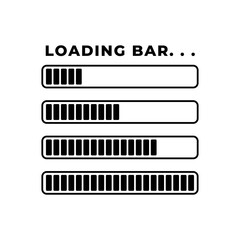 Loading bar. Download progress loader.