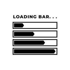 Loading bar. Download progress loader.