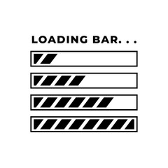 Loading bar. Download progress loader.