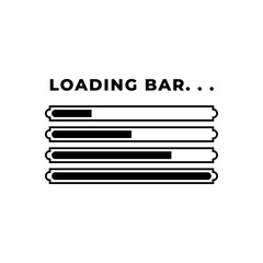 Loading bar. Download progress loader.