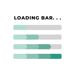 Loading bar. Download progress loader.