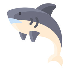 Naklejka premium Shark