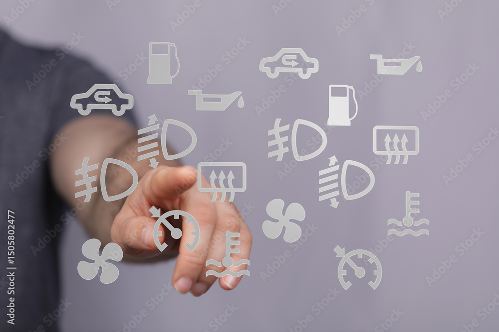 Aufkleber learn to identify and understand common car dashboard warning lights. prevent costly repairs!