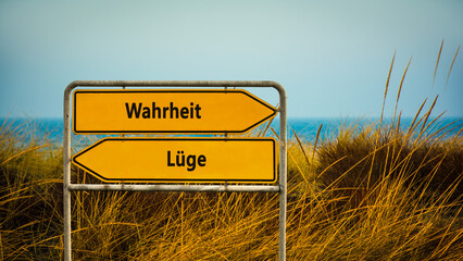 Signposts the direct way to truth versus lies