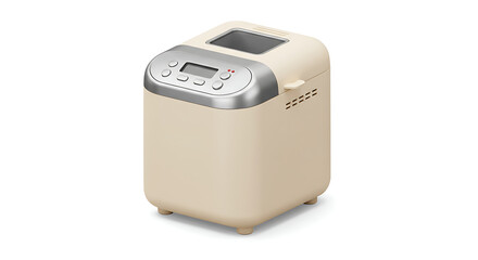 3D Bread Maker Icon on White Background