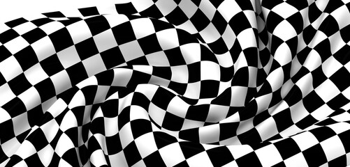 High-resolution checkered flag image. Perfect for racing, sports, and competition designs.