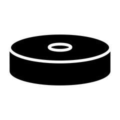 Hockey puck icon vector. Hockey illustrator sign. Puck symbol or logo.
