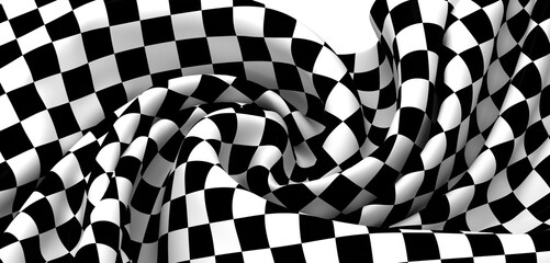 High-resolution image of a checkered flag, perfect for racing or competition themes. Download now!
