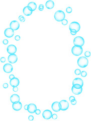 Bubbles Ellipse Frame Border