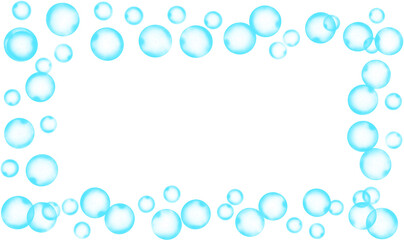 Bubbles Rectangle Frame Border