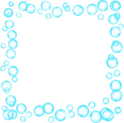 Bubbles Square Frame Border
