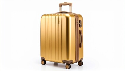 travel suitcase isolated on white