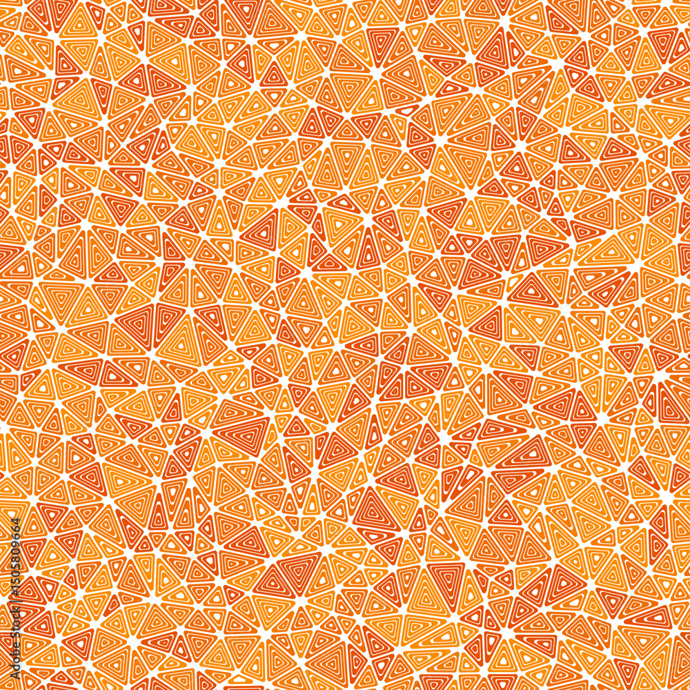 Poster minimal geometric background. small triangles size. multiple repeated inner triangles. mono tone sty