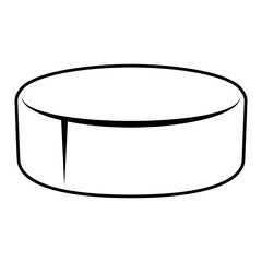 Hockey puck icon vector. Hockey illustrator sign. Puck symbol or logo.