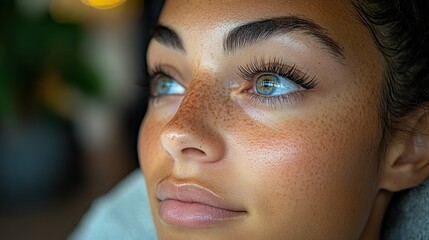 Close-up of a woman's face
