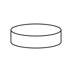 Hockey puck icon vector. Hockey illustrator sign. Puck symbol or logo.