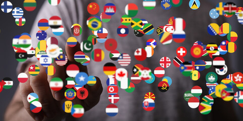 Interactive visualization of global connections.  Perfect for business, technology, or...