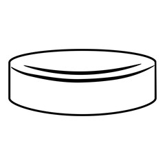 Hockey puck icon vector. Hockey illustrator sign. Puck symbol or logo.