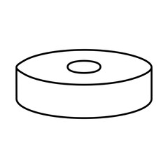 Hockey puck icon vector. Hockey illustrator sign. Puck symbol or logo.