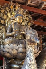 Gangaramaya Temple, Colombo, Sri Lanka. The Hindu Goddess Lakshmi