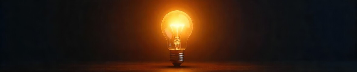 Bright light bulb illuminating a dark room, symbolizing a brilliant idea or innovative solution Perfect for concepts related to inspiration, creativity, and problem-solving , progress, optimism