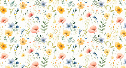 white wall with flowers