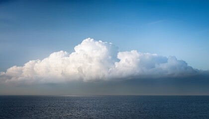 Obraz premium timeless elegance a soft layer of clouds creates a serene atmosphere against a classic white backdrop evoking calm and nostalgia