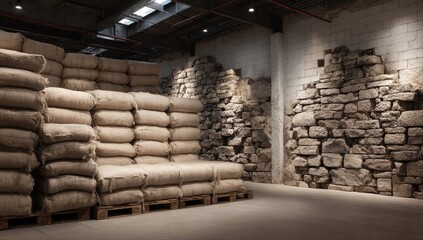 Industrial Warehouse with Historical Walls