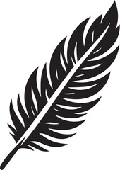 black Bird feather silhouette, vector design