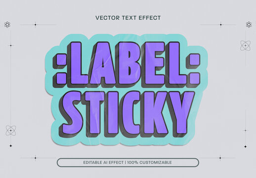 Sticker Text Effect
