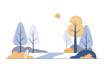 colorful trees 