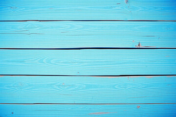 Vibrant Blue Horizontal Wooden Planks with Visible Grain and Knots