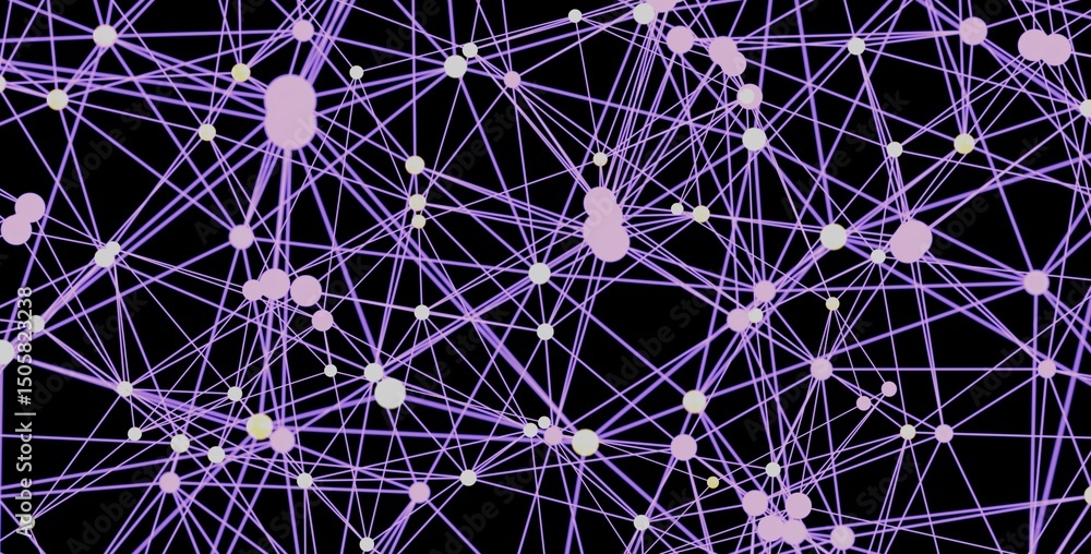 Poster stock photo of an abstract network. perfect for technology, connection, and communication concepts.