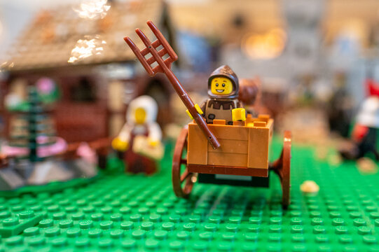 Lego toys in action