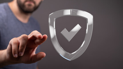 Fototapeta na wymiar Ensure digital safety with robust security measures. Protect your data and enjoy peace of mind online.