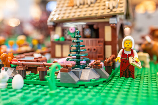 Lego toys in action