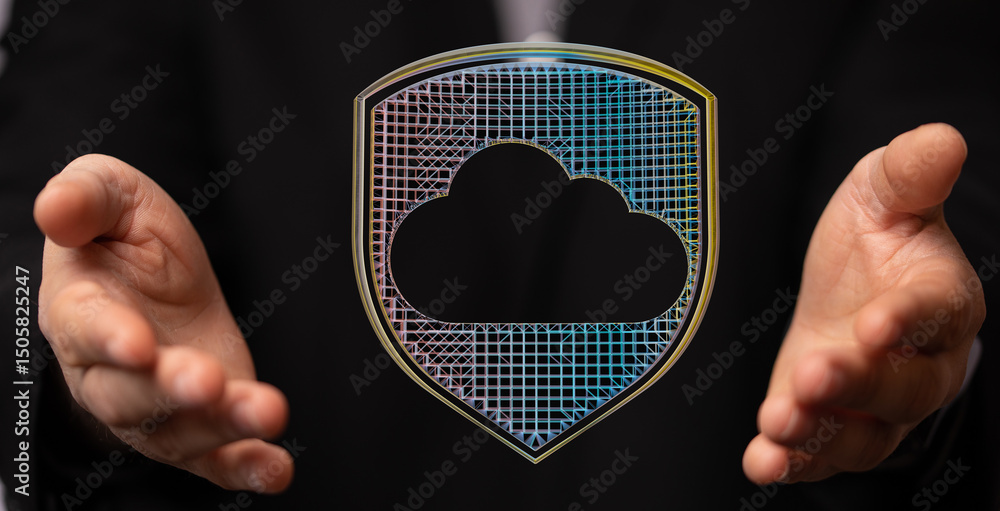 Aufkleber Safeguard your data with robust cloud security.  Ensuring privacy and reliability.