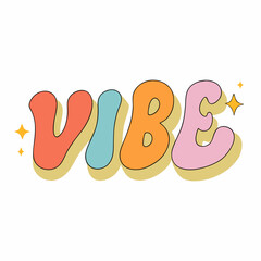 sticker design of vibe