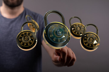 Secure your data with robust cybersecurity measures.  Protect against threats with strong passwords...