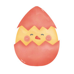 easter egg with chicken