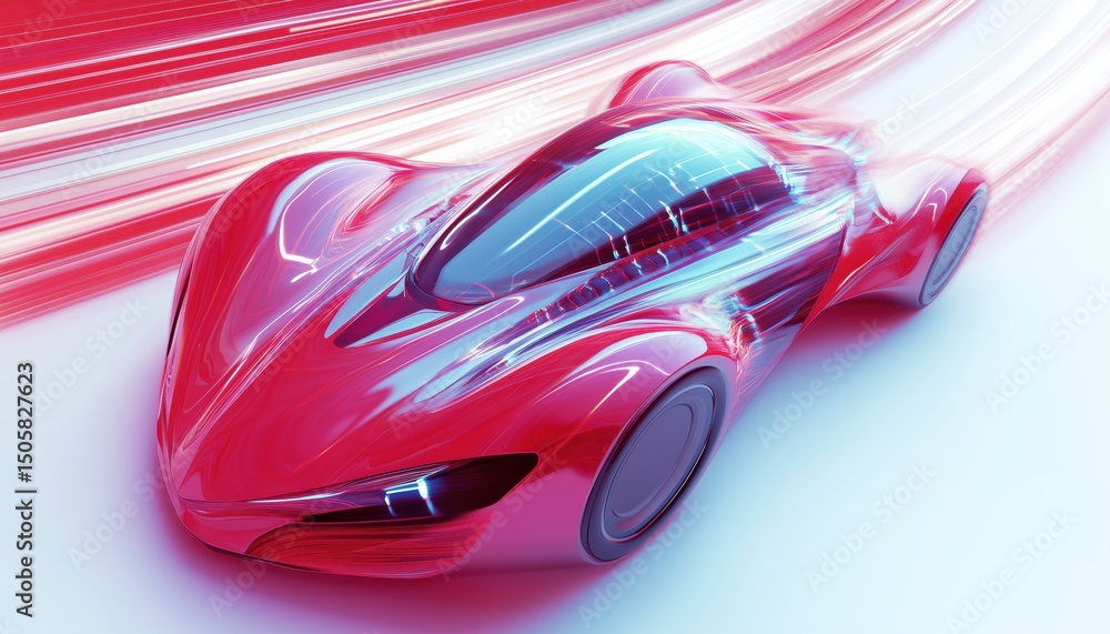 Aufkleber modern abstract high-speed motion effect: a futuristic dynamic motion technology for innovative desi