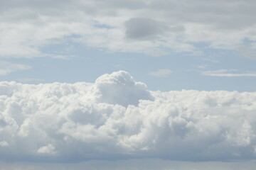 Bright White Horizontal Cloud Plain