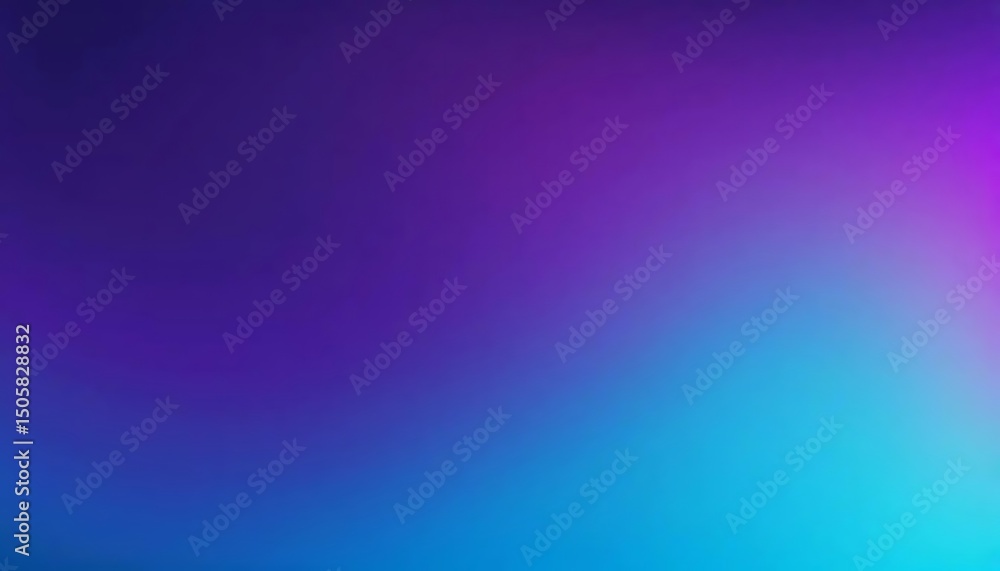 Poster a vibrant gradient flows from deep violet to light blue, creating a smooth, calming luminescence.