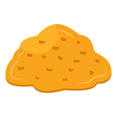 Modern design icon of dirt pile