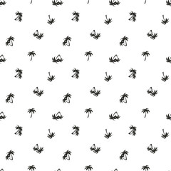 Vector small palm tee seamless pattern for wallpaper and print